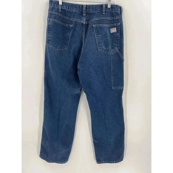 Tyndale FRMC Jeans Flame Resistant Pants F290T Blue Relaxed Carpenter 36x32 EUC - Picture 6 of 16